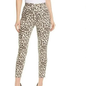 Frame Ali Leopard High Rise Cigarette Jeans
